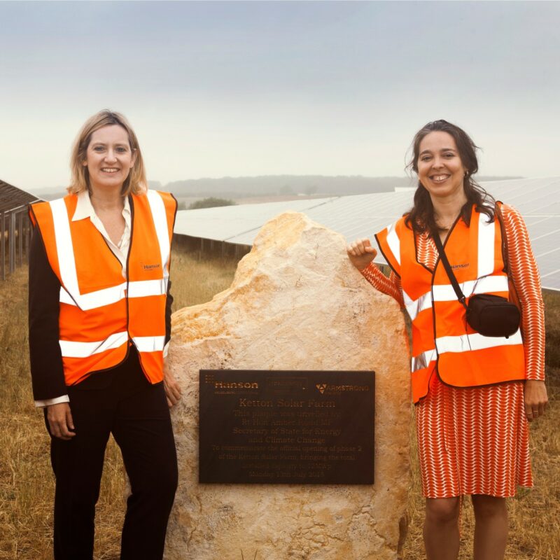 Léonie Greene with Amber Rudd. Image: STA.