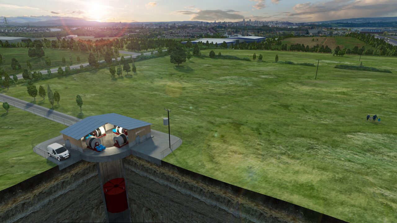 Gravitricity mine visualisation. Image: Gravitricity