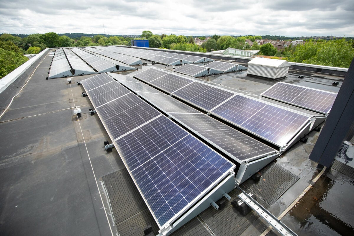 A community energy project by SE24 at The Charter School North Dulwich in South London. Image: John Lubbock