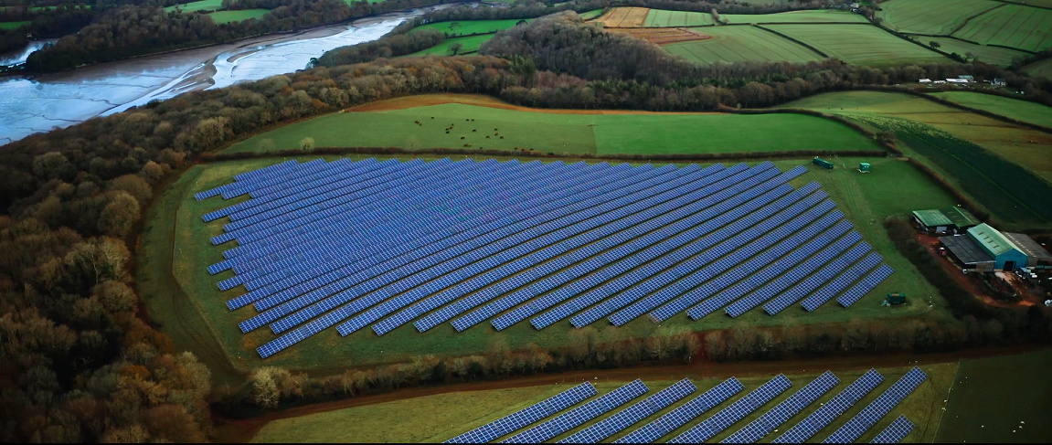 Image of Newton Downs solar farm. The first farm being purchased by YCE
