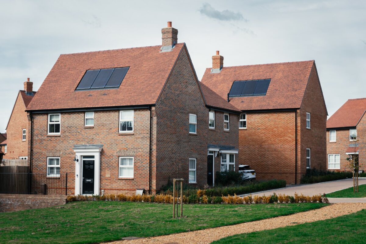UPOWA solar PV installations at a Bargate Homes development. Image: UPOWA