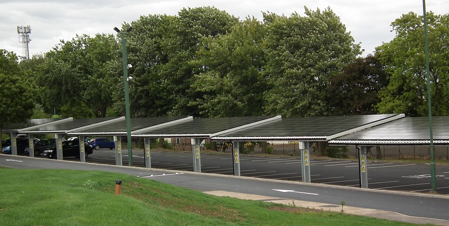 The Solar Cloth Company listed carports as a potentially significant driver for its tensile solar PV product, which it said was in development. Image: TSCC.