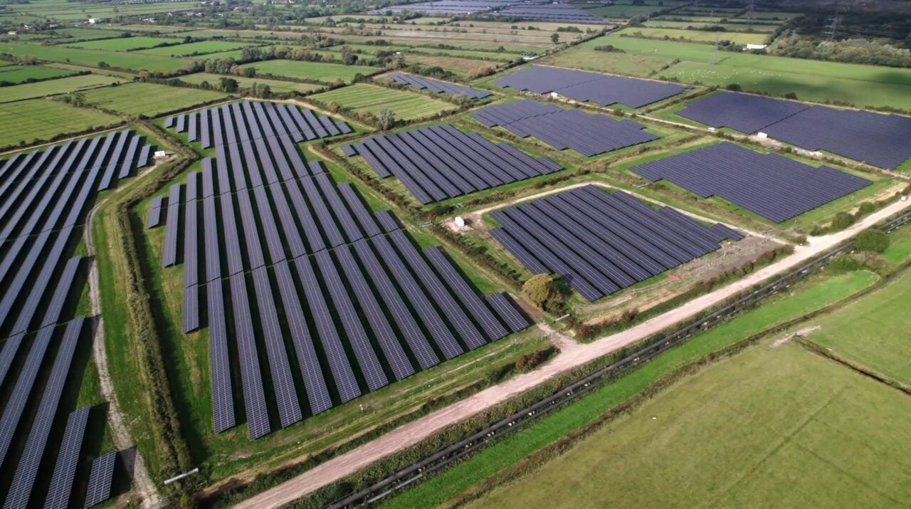 Llanwern solar farm is the largest in operation in the UK. Image: NextEnergy