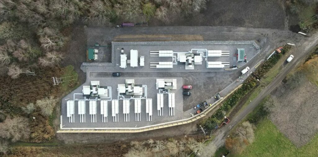 This is Equinor’s first commercial battery storage asset to begin operation in the UK. Image: Noriker Power.