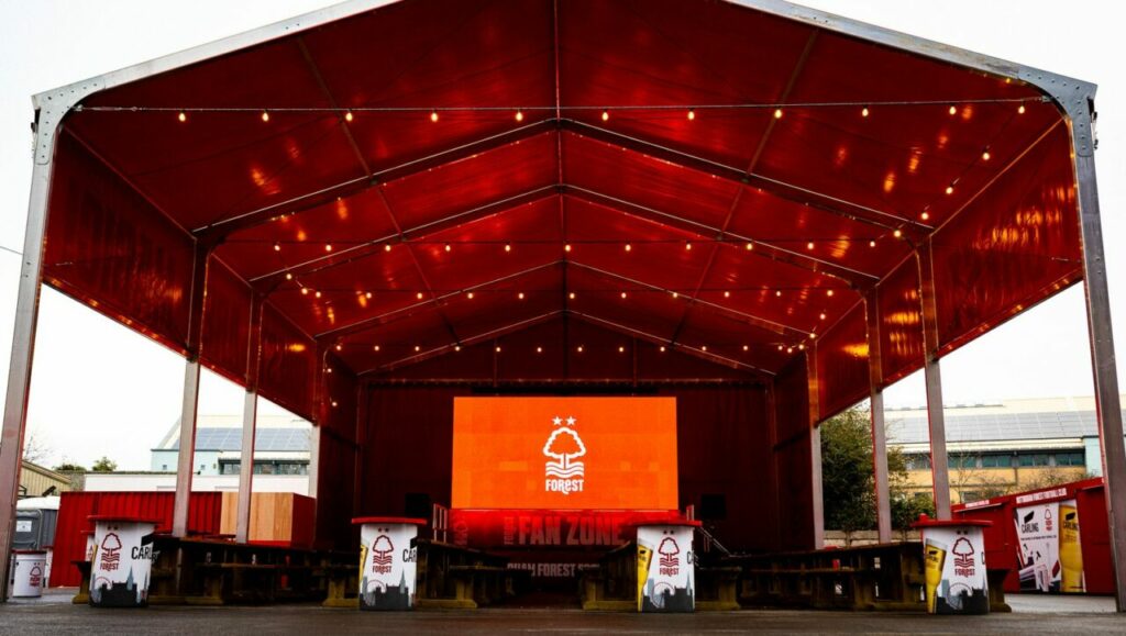 Nottingham Forest carbon-free fan zone. Image: Nottingham Forest FC.