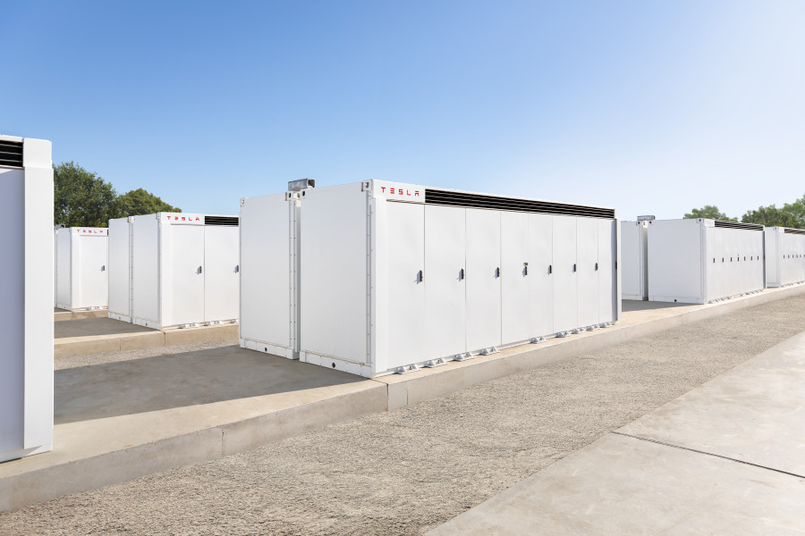 A battery energy storage System (BESS), designed to store renewable energy.