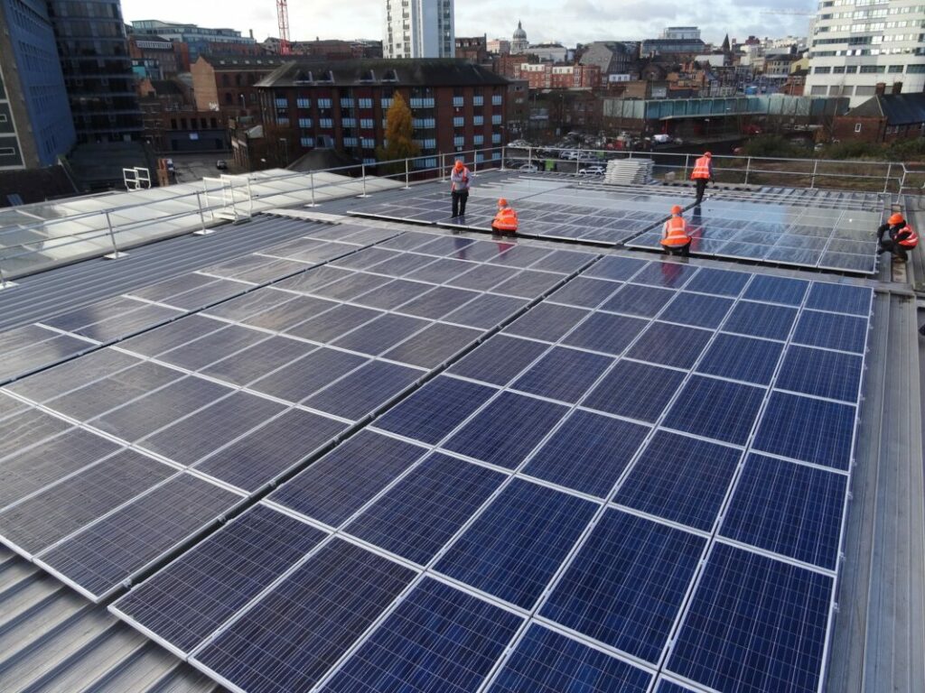 Nottingham City Council Roof-mounted Solar Leisure Centre