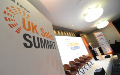 Graham Stuart MP opens UK Solar Summit 2023. Image: Solar Media (Gareth Davies).