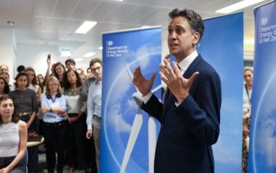 The Clean Power Action Plan set out by energy secretary Ed Miliband on Friday (13 December) sets the objective of reaching 45GW-47GW solar generation capacity by 2030. Image: DESNZ.