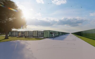 An artist's impression of the 200MW Pond Energy Park in Scotland. Image: OnPath Energy.