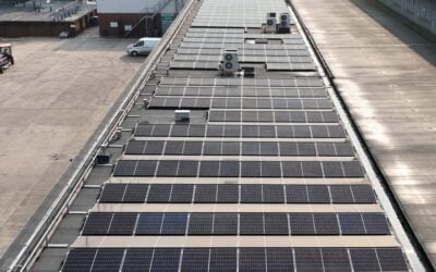 solar pv cells on a rooftop