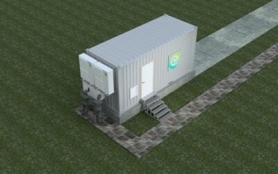 Connected Energy's E-STOR second-life Battery Energy Storage system.