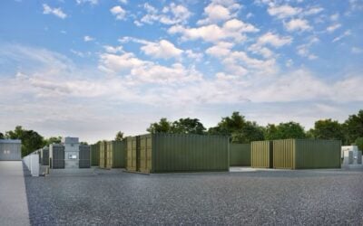 The site will cover 10.4 hectares of low grade (Grade 3) agricultural land and comprise containerised battery storage units and associated infrastructure. Image: Innova.