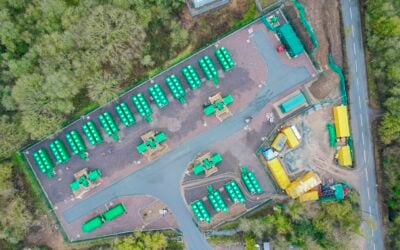 a top down view of a BESS development