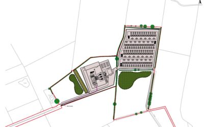 A planning drawing for a new BESS project