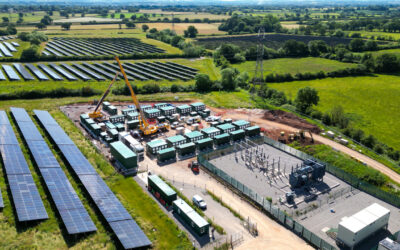 To connect the solar PV facility to the transmission network, new switchgear was installed at the site by Cero and Enso in collaboration with National Grid. Image: Cero Generation.