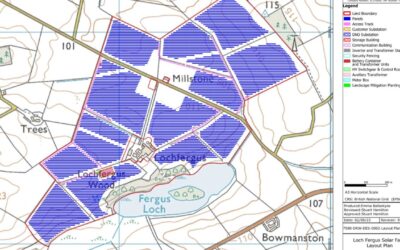 A location plan map for the Loch Fergus development.