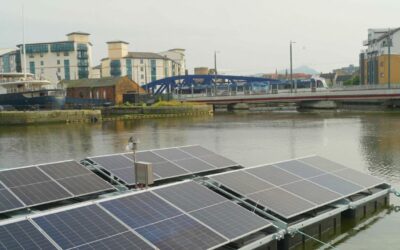 The floating solar project is a first for Scotland. Image: Nova Innovations.