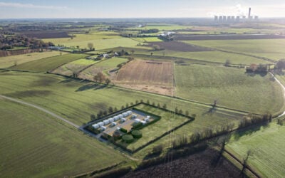 The BESS in North Yorkshire will connect at the Osgodby grid supply point and is situated to make the most of natural screening. Image Root-Power.
