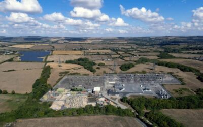 The project, at East Chickerell Court Farm, had caused local controversy due to its size.  Image: Statera / National Grid.