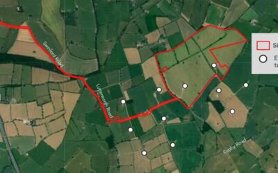 a map of the proposed BESS site