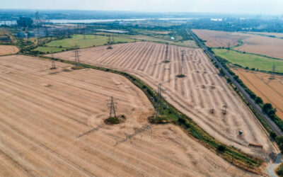 The site of the future project which will combine batteries and a flexible generation plant. Image: Statera Energy.