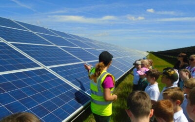 School visits to other Eden Renewables developments. Image: Eden Renewables/Earth Energy Education.