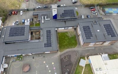 UK-wide, only about 20% of schools have solar panels installed, but estimates cited by the UK government suggest that a typical school could save an average of £25,000 per year by installing the technology. Image: National Grid.
