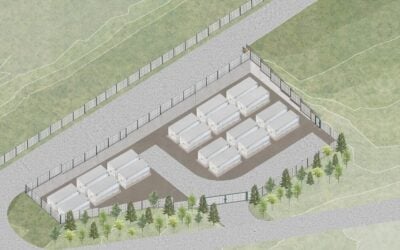 An illustration of the now-approved Rochdale BESS.