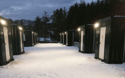 BESS units in the snow