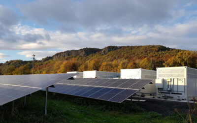 An Invinity flow battery at a Scottish Water site. Image: Invinity Energy Systems.