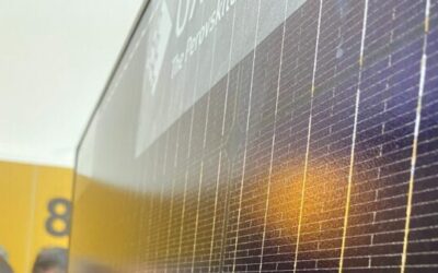The module was unveiled at Intersolar Europe in Munich. Image: Will Norman for PV Tech