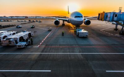 an airplane on the tarmac at an airport