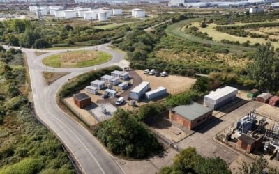 Rendering of how the BESS site at London Gateway will look. Image: Root-Power