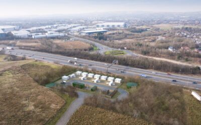 A 3D render of the Ellen Road BESS project