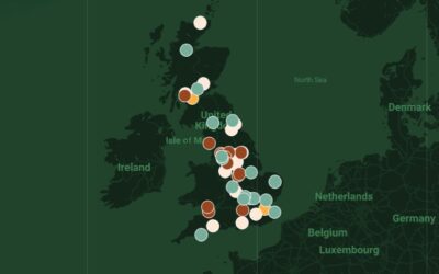 A map of Root-Power's UK BESS pipeline