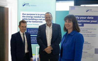 Andy Street, Mayor of the West Midlands and chair of the WMCA; Neil Kirkby, managing director at SSE Energy Solutions; Cheryl Hiles, director at Energy Capital. Image: WMCA.