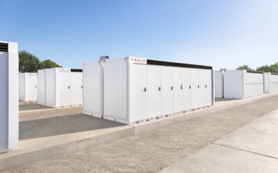 Tesla Megapack 2XL lithium-ion batteries will be provided for the project. Image: TagEnergy.