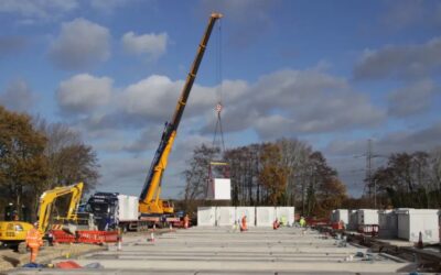 A total of 620 battery units have arrived at the Thornton Greener Grid Park, situated in West Yorkshire. Image: Statkraft.