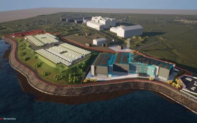 Computer-generated image showing the approved site's boundary. Image: GJP.