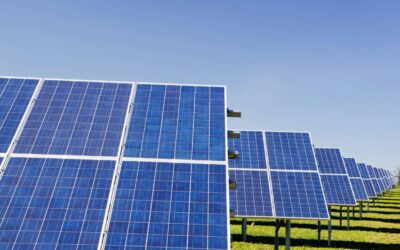 Solar panels close up